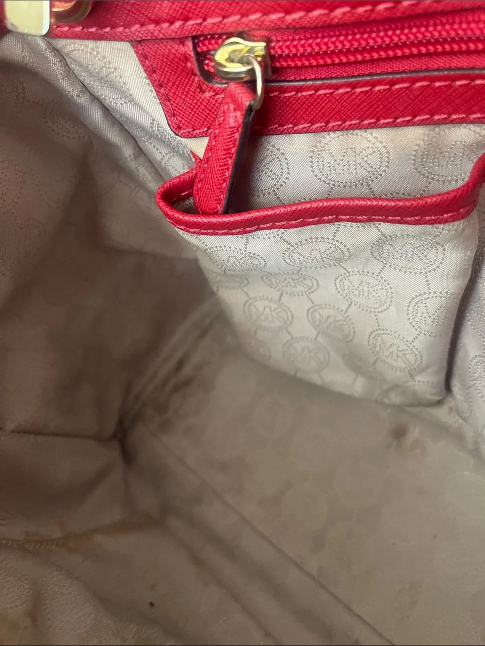 Michael Kors Saffiano Leather Satchel Bag